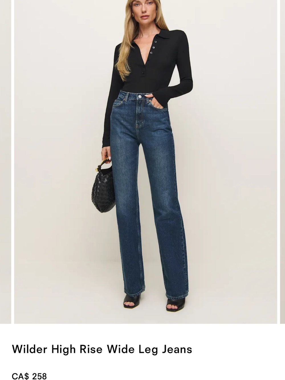 Reformation Wilder High Rise Wide Leg Jeans